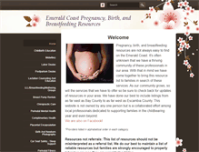 Tablet Screenshot of emeraldcoastbirthresources.com